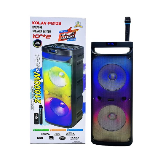 Ailiang Portable Wireless Speaker Kolav-F2102 with Mic Black